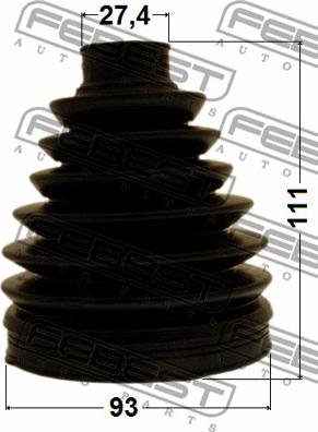 Febest 0117P-GGL15 - Bellow, drive shaft www.parts5.com