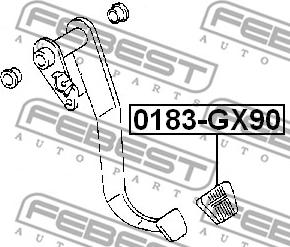 Febest 0183-GX90 - PAD parts5.com