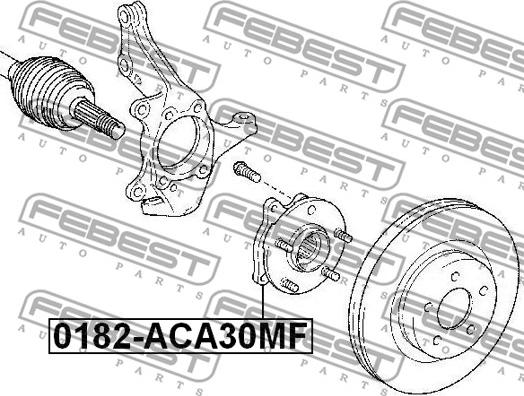 Febest 0182-ACA30MF - Wheel Hub www.parts5.com