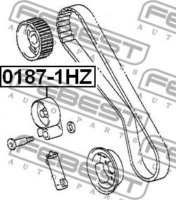 Febest 0187-1HZ - Rola intinzator,curea distributie www.parts5.com