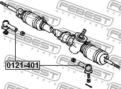 Febest 0121-401 - Vezetőkar fej www.parts5.com