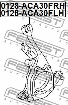 Febest 0128-ACA30FLH - Steering Knuckle, wheel suspension parts5.com