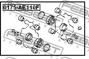 Febest 0175-AE110F - Repair Kit, brake caliper www.parts5.com
