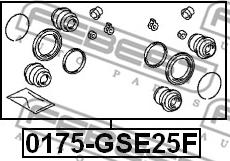 Febest 0175-GSE25F - Juego de reparación, pinza de freno www.parts5.com