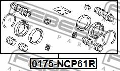 Febest 0175-NCP61R - Repair Kit, brake caliper www.parts5.com