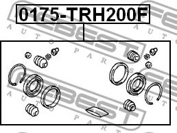 Febest 0175-TRH200F - Set reparatie, etrier www.parts5.com