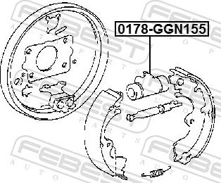 Febest 0178-GGN155 - Wheel Brake Cylinder parts5.com