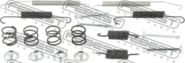 Febest 0804-S10XR-KIT - Set accesorii, saboti frana parcare parts5.com