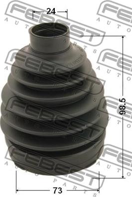 Febest 0817P-B13 - Fuelle, árbol de transmisión www.parts5.com