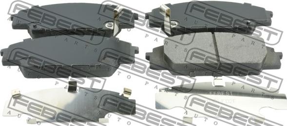 Febest 0301-FD2F - Kit de plaquettes de frein, frein à disque www.parts5.com