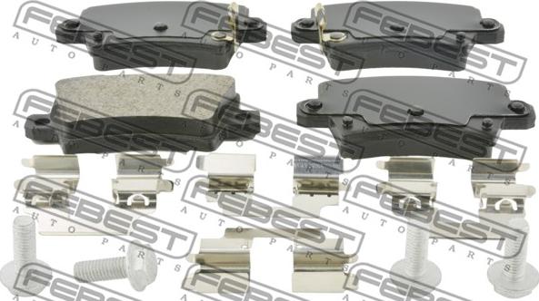 Febest 0301-FDR - Brake Pad Set, disc brake www.parts5.com