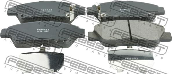 Febest 0301-GEF - Brake Pad Set, disc brake www.parts5.com