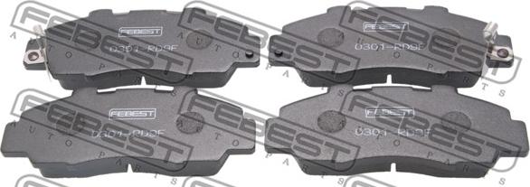 Febest 0301-RD9F - Set placute frana,frana disc www.parts5.com