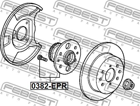 Febest 0382-EPR - Glavčina kotača www.parts5.com