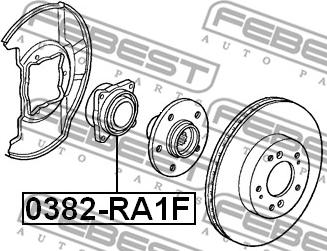 Febest 0382-RA1F - Radnabe www.parts5.com