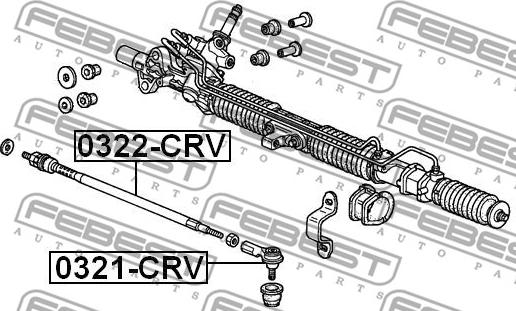 Febest 0321-CRV - Hlava příčného táhla řízení www.parts5.com