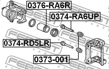 Febest 0376-RA6R - Поршень, корпус скобы тормоза parts5.com