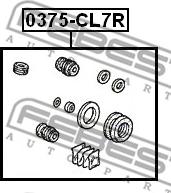 Febest 0375-CL7R - Reparatursatz, Bremssattel www.parts5.com