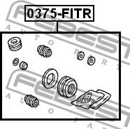 Febest 0375-FITR - Set za popravku, kočione čeljusti www.parts5.com