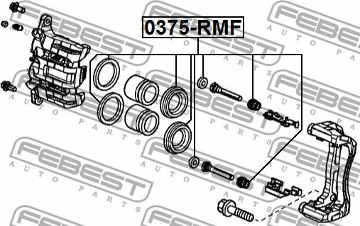 Febest 0375-RMF - Set za popravku, kočione čeljusti www.parts5.com