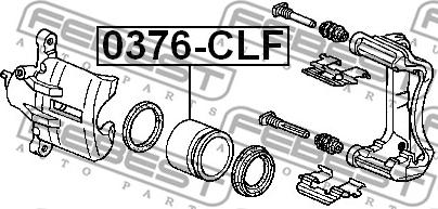 Febest 0376-CLF - Piston, brake caliper www.parts5.com