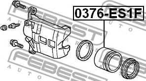 Febest 0376-ES1F - Πιστόνι, δαγκάνα φρένων www.parts5.com