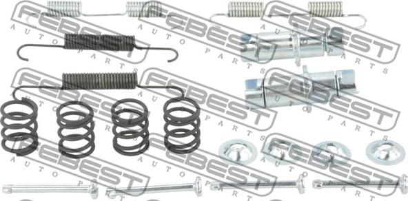 Febest 0204-J32R-KIT - Set accesorii, saboti frana parcare www.parts5.com