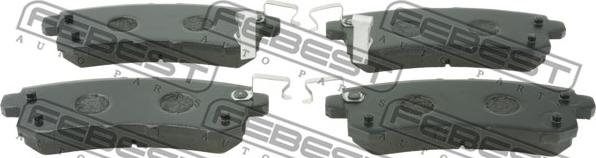 Febest 0201-Y62R - Brake Pad Set, disc brake www.parts5.com