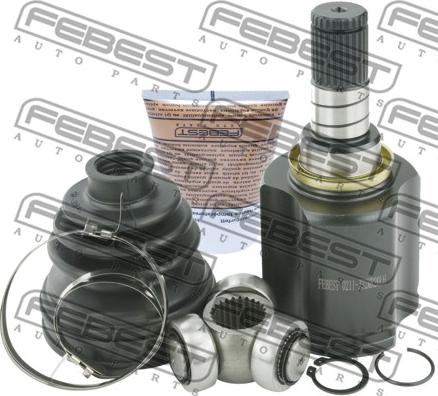 Febest 0211-J32MR20LH - Шарнирный комплект, ШРУС, приводной вал www.parts5.com