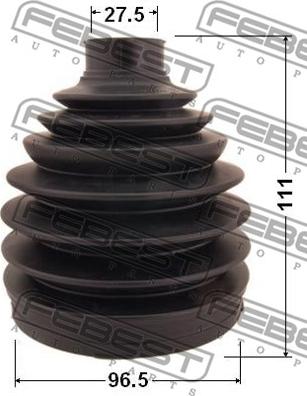 Febest 0217P-071 - Manseta, pogonska gred www.parts5.com