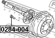 Febest 0284-004 - Wheel Stud parts5.com