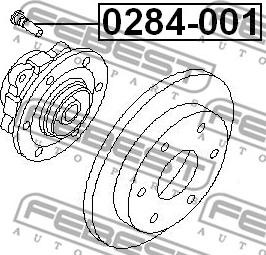 Febest 0284-001 - Болт крепления колеса www.parts5.com