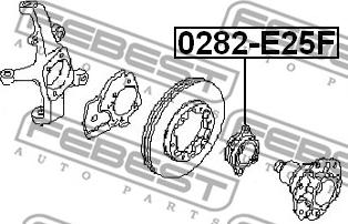 Febest 0282-E25F - Wheel Hub www.parts5.com