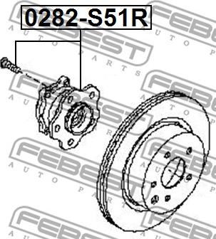 Febest 0282-S51R - Wheel Hub www.parts5.com