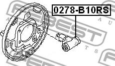 Febest 0278-B10RS - REAR BRAKE CYLINDER parts5.com