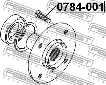 Febest 0784-001 - Wheel Stud www.parts5.com