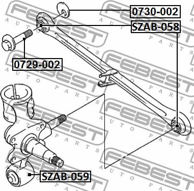 Febest 0729-002 - Camber Correction Screw www.parts5.com