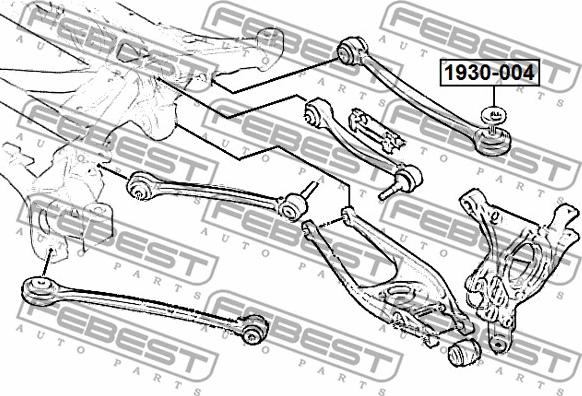 Febest 1930-004 - Caster Shim, axle beam www.parts5.com