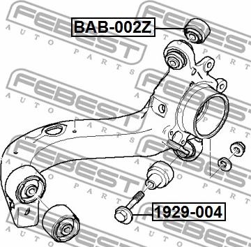 Febest 1929-004 - Camber Correction Screw www.parts5.com