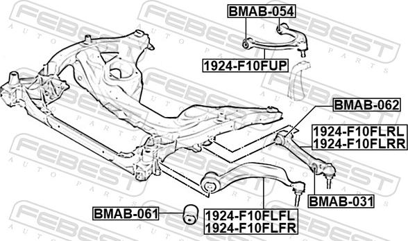 Febest 1924-F10FLRR - Brat, suspensie roata www.parts5.com