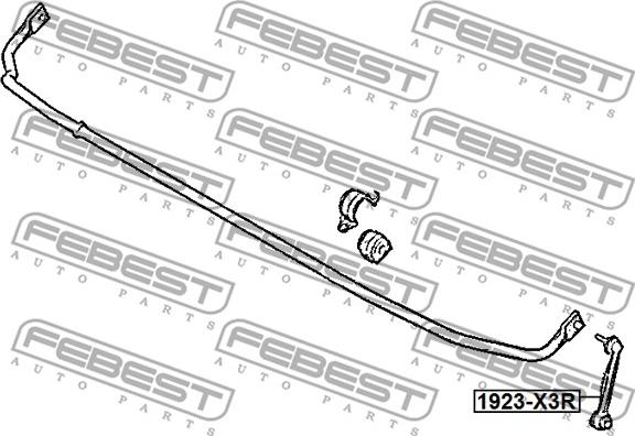 Febest 1923-X3R - Travesaños / barras, estabilizador www.parts5.com