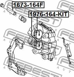 Febest 1976-164F-KIT - Korjaussarja, jarrusatula www.parts5.com