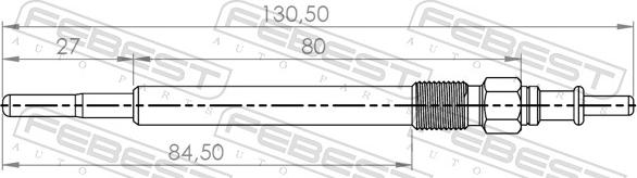 Febest 16642-001 - Hõõgküünal www.parts5.com