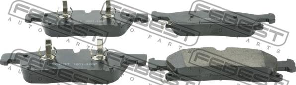 Febest 1601-166F - Brake Pad Set, disc brake parts5.com