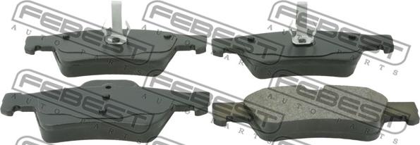 Febest 1601-211R - Тормозные колодки, дисковые, комплект www.parts5.com