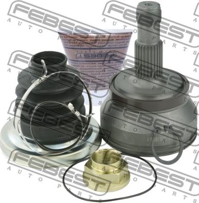 Febest 1610-204A96R - Шарнирный комплект, ШРУС, приводной вал www.parts5.com