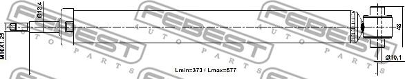 Febest 16110-003R - Stoßdämpfer www.parts5.com