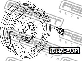 Febest 1685B-002 - Wheel Stud www.parts5.com