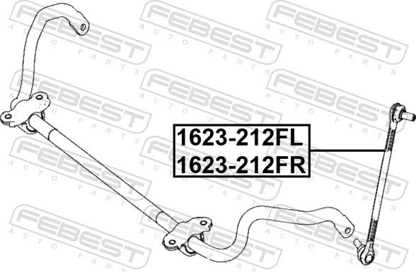 Febest 1623-212FR - Тяга / стойка, стабилизатор www.parts5.com