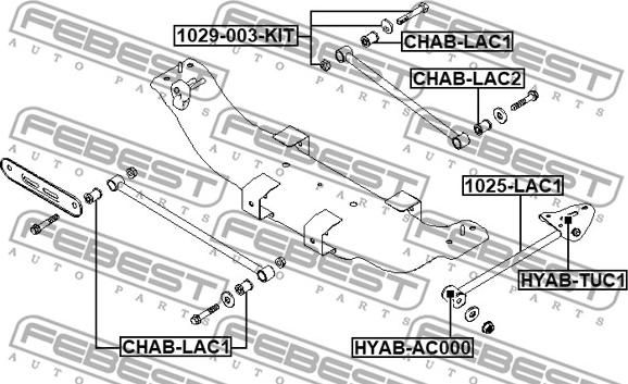 Febest 1029-003-KIT - Surub corectare inclinare www.parts5.com